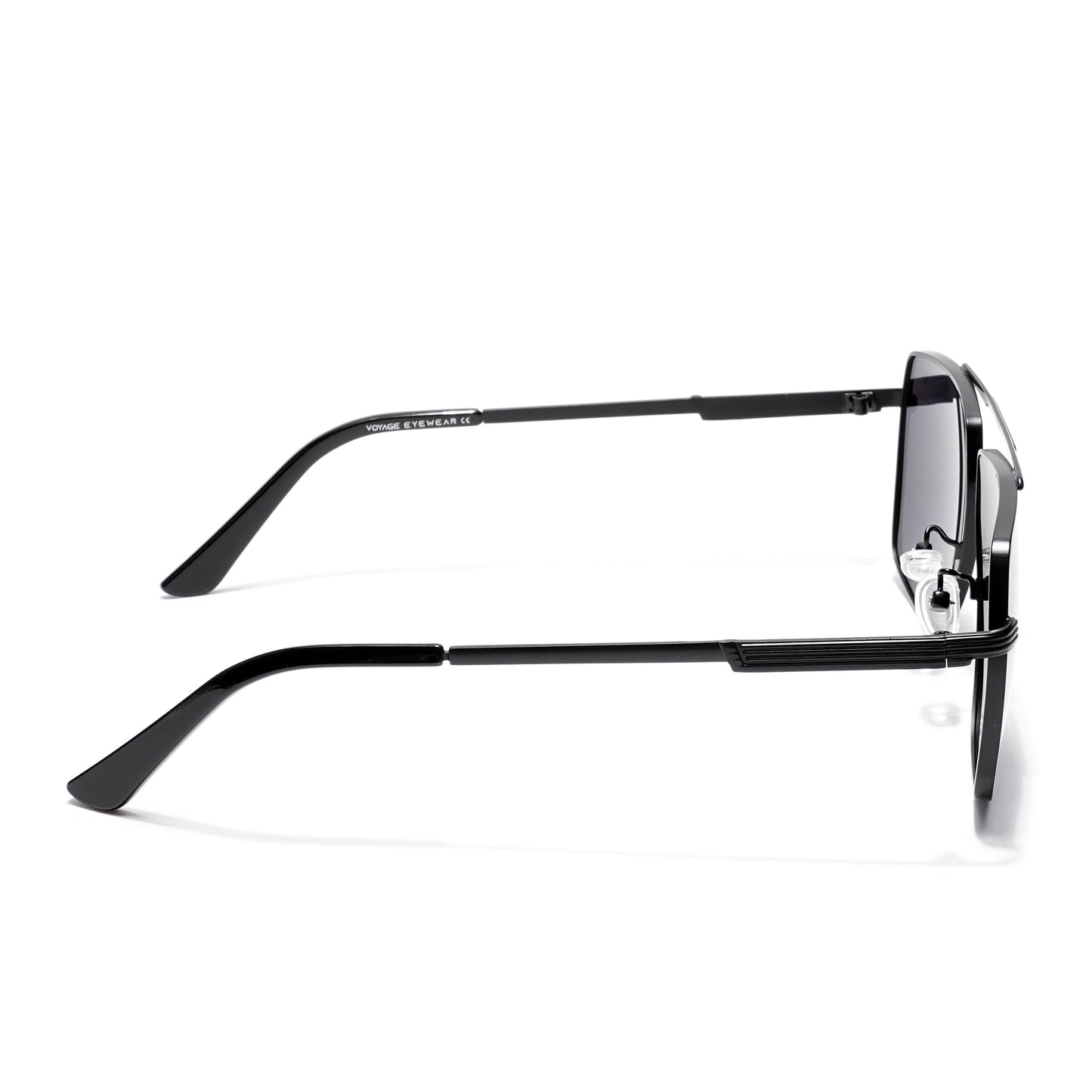 Aviator Sunglasses (Black Lens | Black Frame - MG5200)
