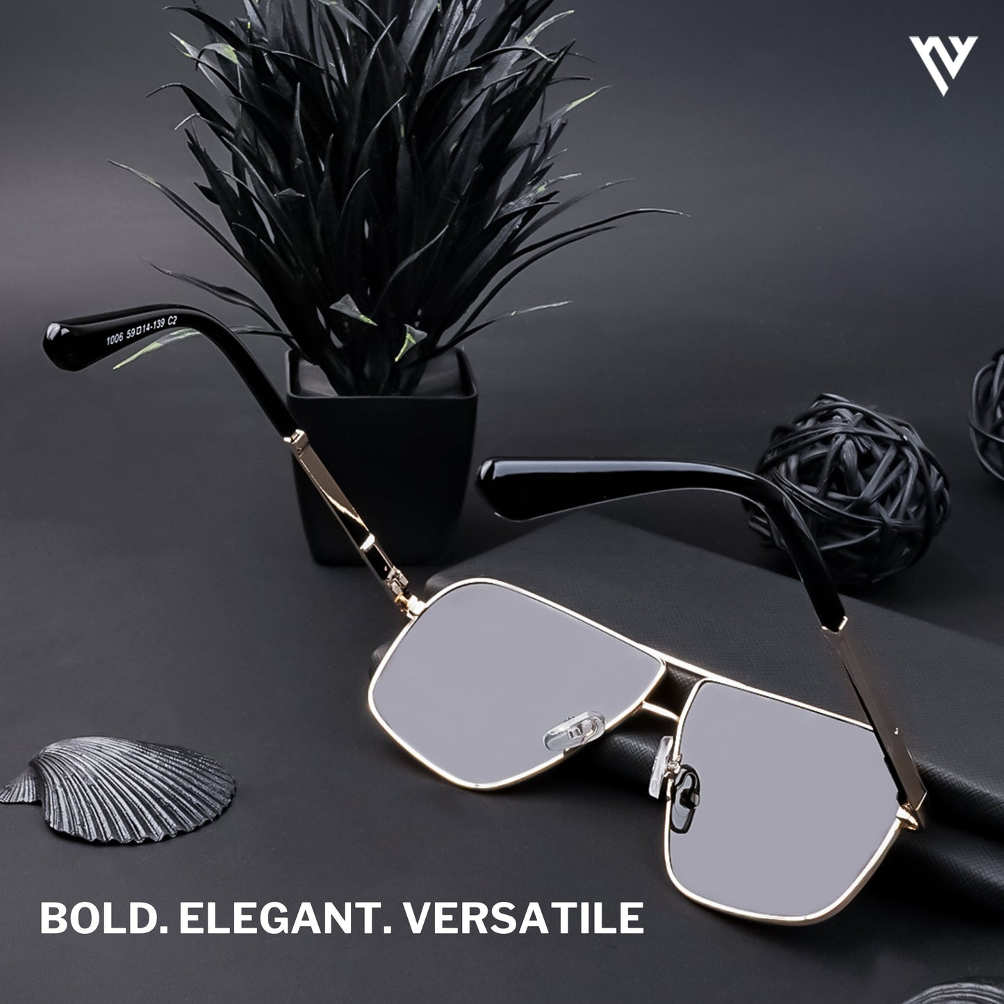 Black Polarized Wayfarer Sunglasses - PMG4202