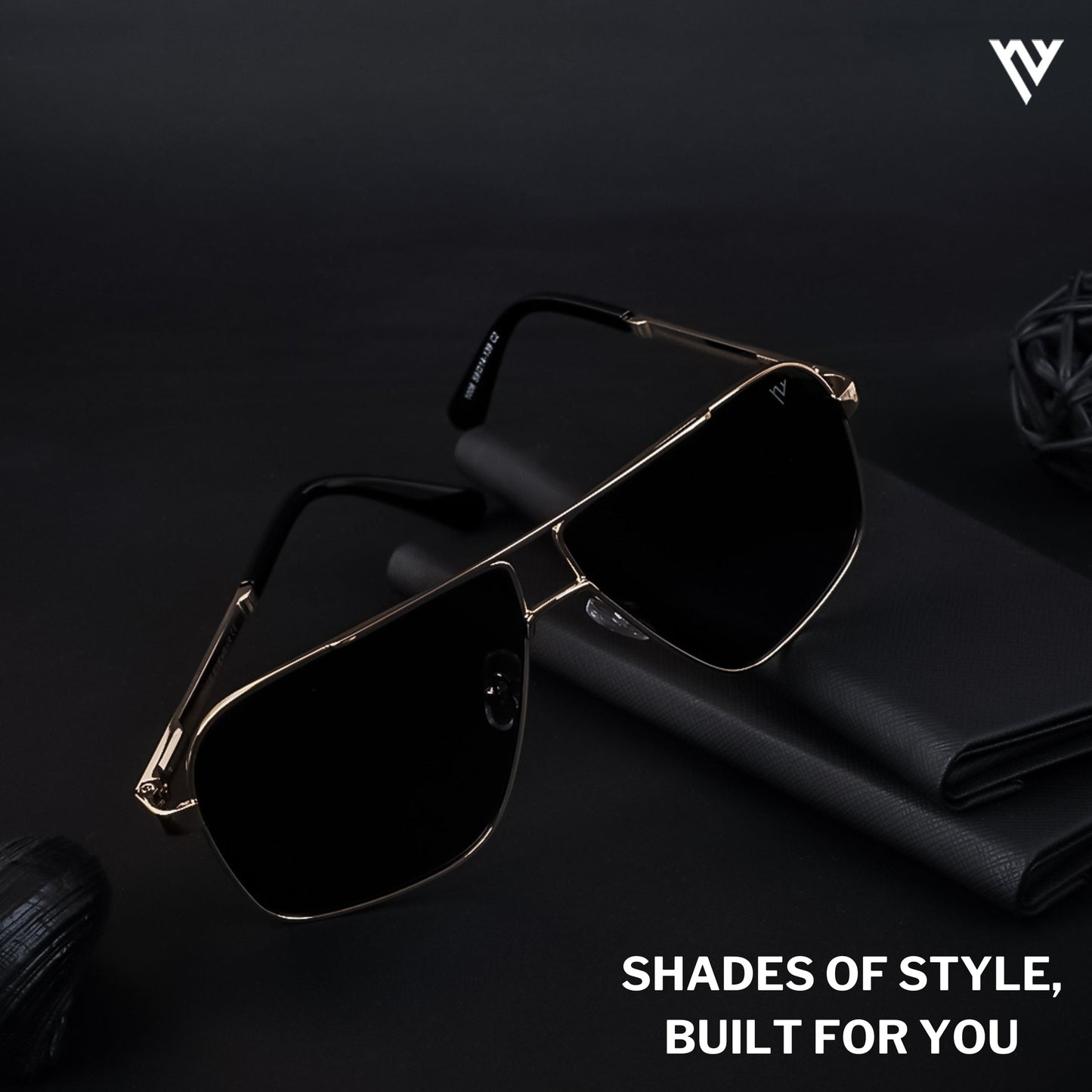 Black Polarized Wayfarer Sunglasses - PMG4202