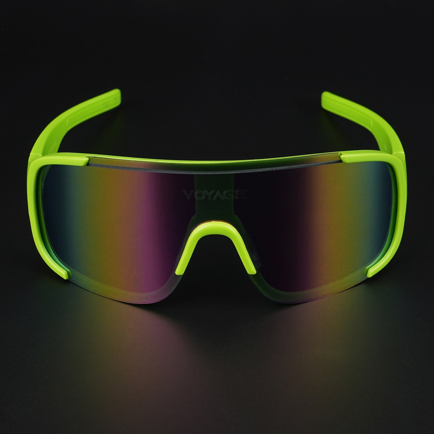 Drift Sunglasses (Multicolor Lens | Green Frame - MG5518)