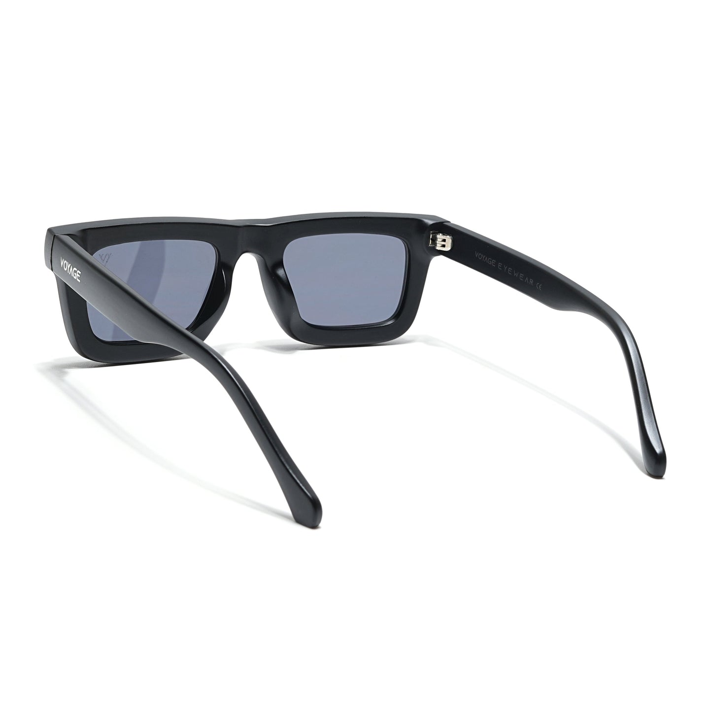 Smuggler | Matt Black & Silver Unisex Sunglasses | Black Lens - MG6421