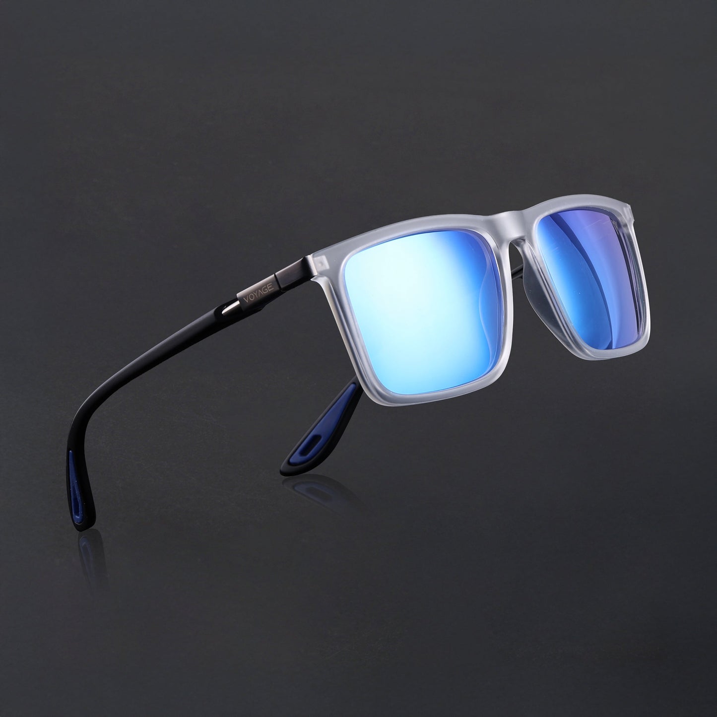 Beast 2.0 | Aqua Blue Reflector Polarized Square Sunglasses | PMG6652