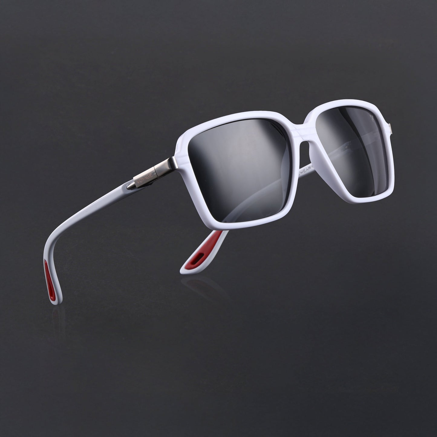 Hydra | White Polarized Square Sunglasses | PMG6656