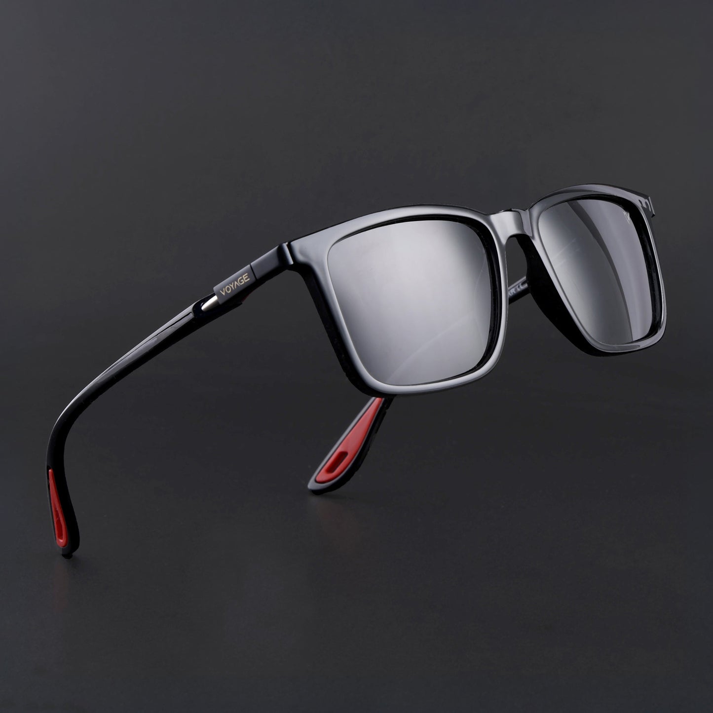 Beast | Shine Black Polarized Square Sunglasses | PMG6633