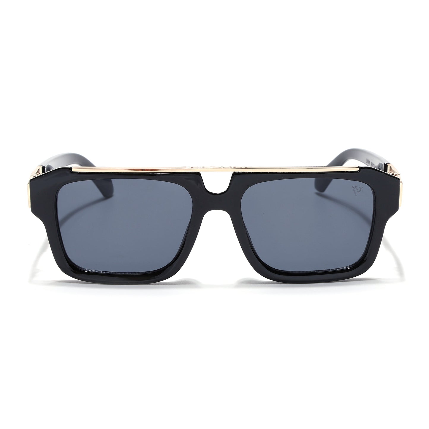 Wayfarer Sunglasses (Black Lens | Black & Golden Frame - MG5386)