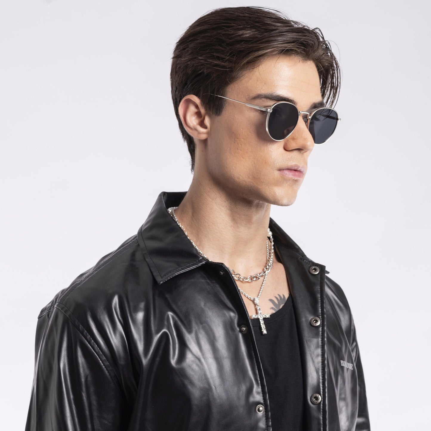 The OG | Round Black Silver Sunglasses MG2977