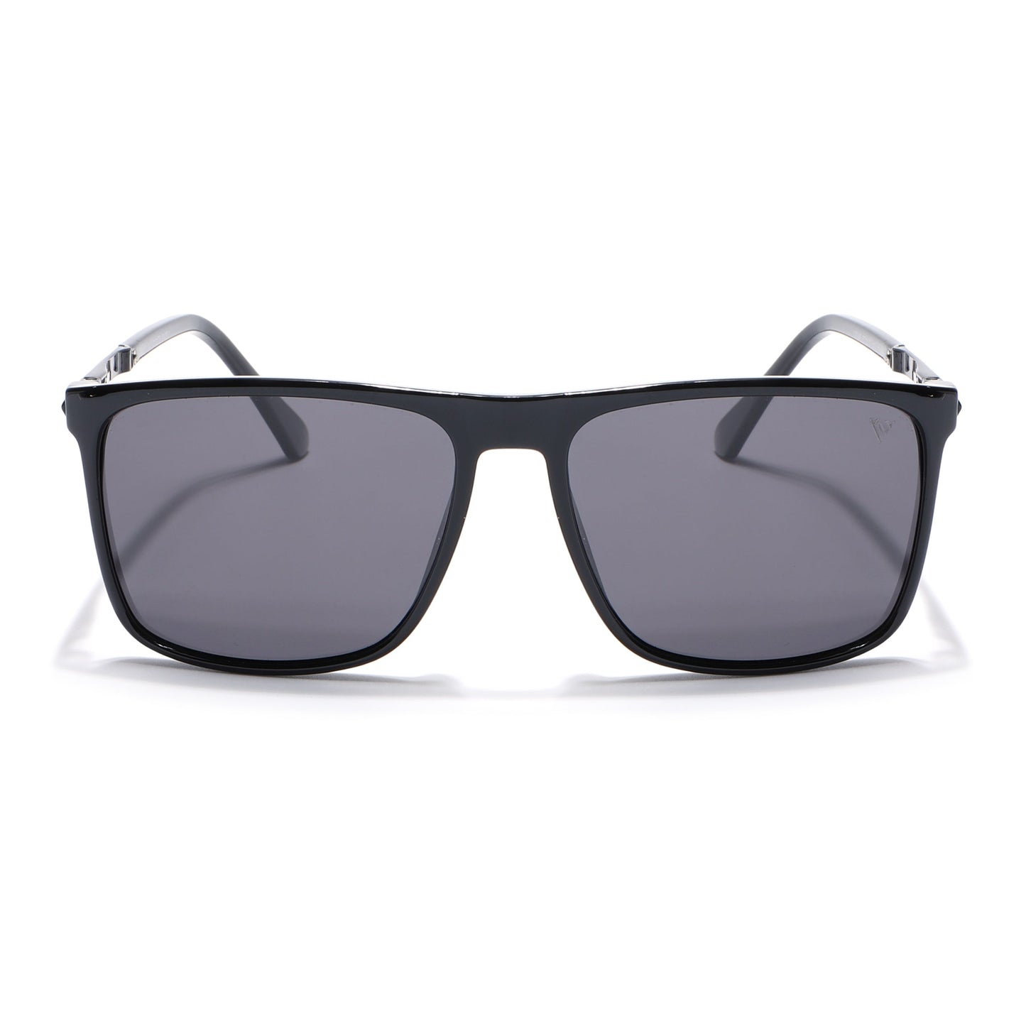 Wayfarer Polarized Sunglasses (Black Lens | Shine Black Frame - PMG5044)
