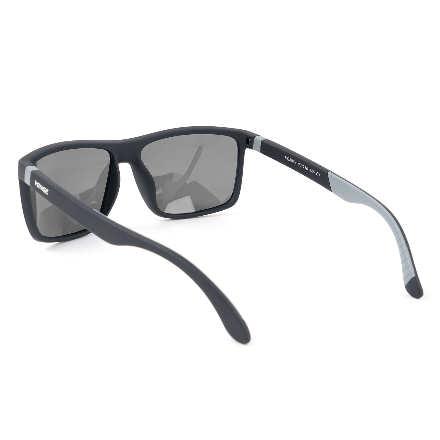 Dunk Matte Black Wayfarer Polarized Sunglasses | Black Lens - PMG5250