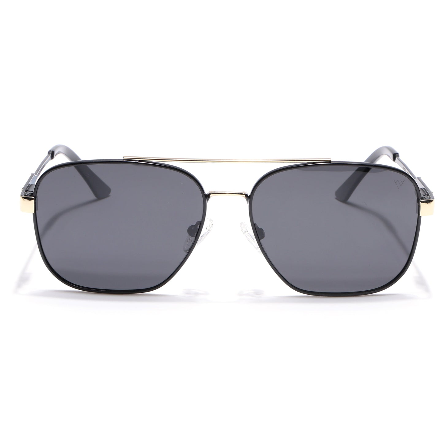 Wayfarer Polarized Sunglasses (Black Lens | Black & Golden Frame - PMG5314)