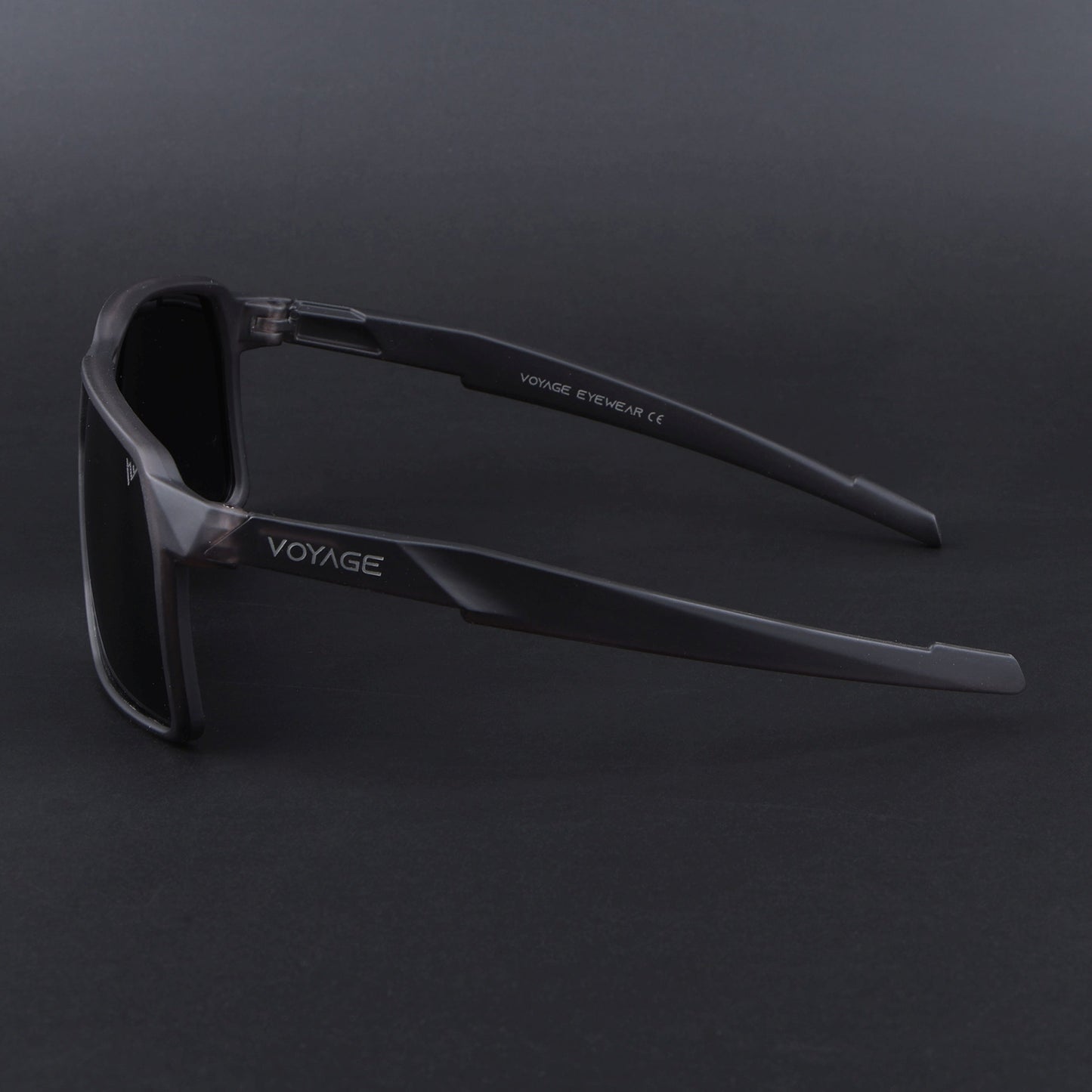 MountX | Grey Wrap Around Polarized Sunglasses | Black Lens - PMG6741