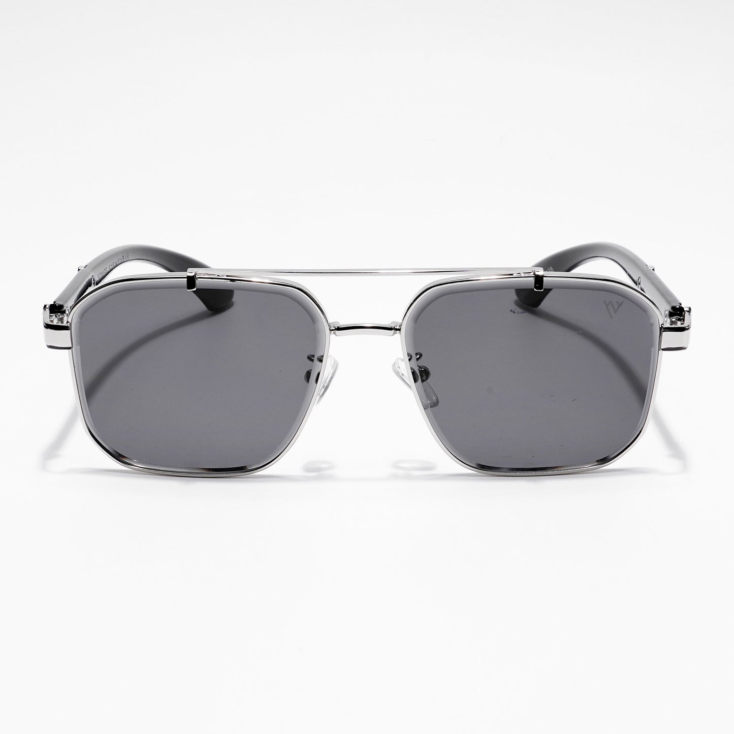 Co-Pilot | Black & Silver Wayfarer Sunglasses | MG4164