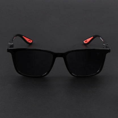 Beast | Shine Black Polarized Square Sunglasses |  PMG6633
