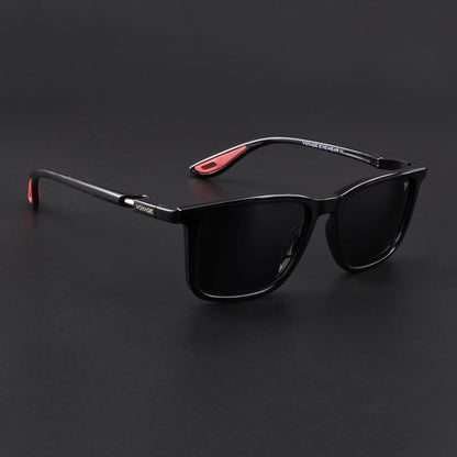 Beast | Shine Black Polarized Square Sunglasses |  PMG6633