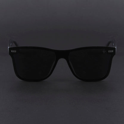 Mooze | Matte Black Polarized Wayfarer Sunglasses | PMG3977