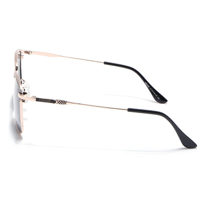 Wayfarer Polarized Sunglasses (Black Lens | Rose Gold & Black Frame - PMG4986)