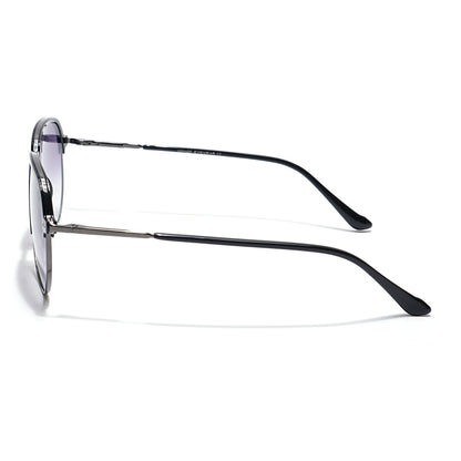 Voyage Select Aviator Sunglasses (Grey & Clear Lens | Black & Grey Frame - SLMG6119)