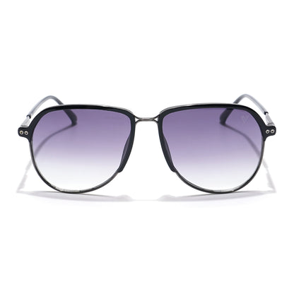 Voyage Select Aviator Sunglasses (Grey & Clear Lens | Black & Grey Frame - SLMG6119)