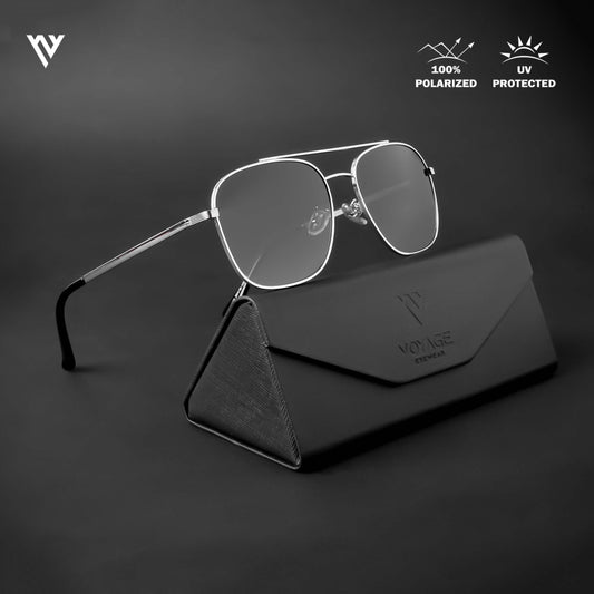 The Muse | Grey Polarized Wayfarer Sunglasses - PMG4583