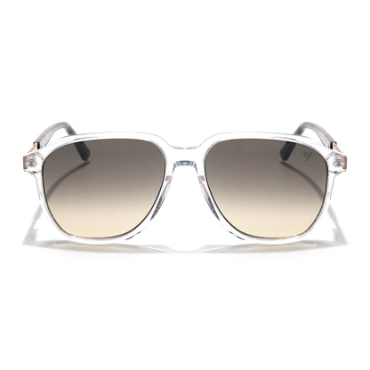 Voyage Select Square Sunglasses (Grey & Light Brown Lens | Transparent Frame - SLMG6126)