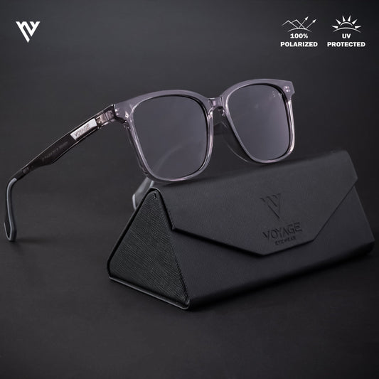 Active Grey Polarized Wayfarer Sunglasses - PMG4460