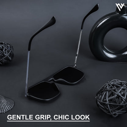 Aether | Purple & Clear Polarized Wayfarer Sunglasses - PMG4577