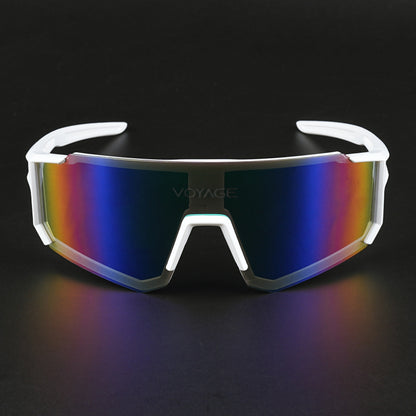 Drift Sunglasses (Multicolor Lens | White Frame - MG5623)