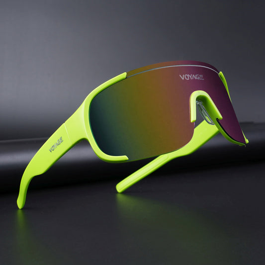 Drift Sunglasses (Multicolor Lens | Green Frame - MG5518)