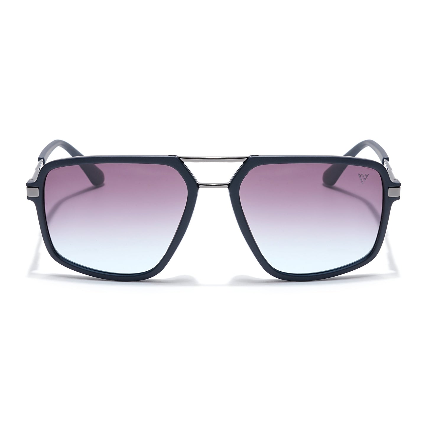 Voyage Select Wayfarer Sunglasses (Grey & Clear Lens | Navy Blue Frame - SLPMG6212)