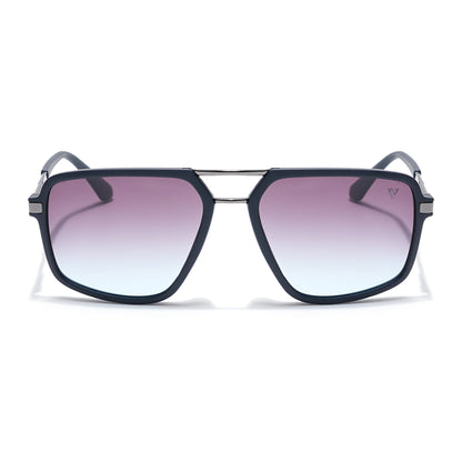 Voyage Select Wayfarer Sunglasses (Grey & Clear Lens | Navy Blue Frame - SLPMG6212)