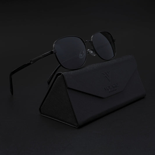Dash | Black Polarized Unisex Sunglasses | Black Lens - PMG5847