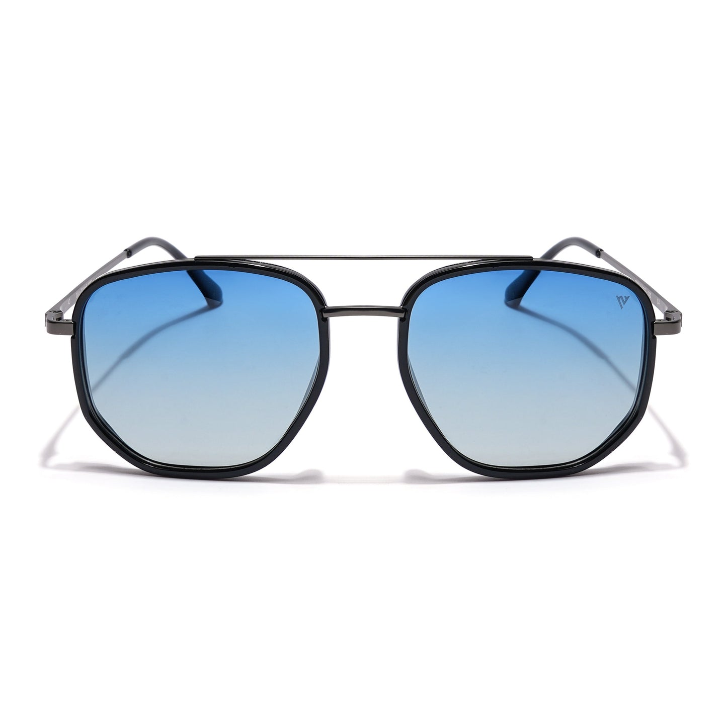 Voyage Select Square Sunglasses (Blue & Grey Lens | Black & Grey Frame - SLPMG5965)