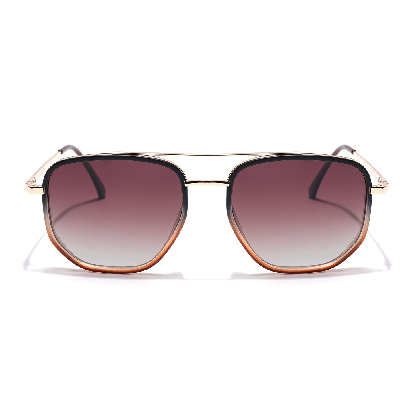 Voyage Select Square Sunglasses (Red & Grey Lens | Black & Brown Frame - SLPMG5968)