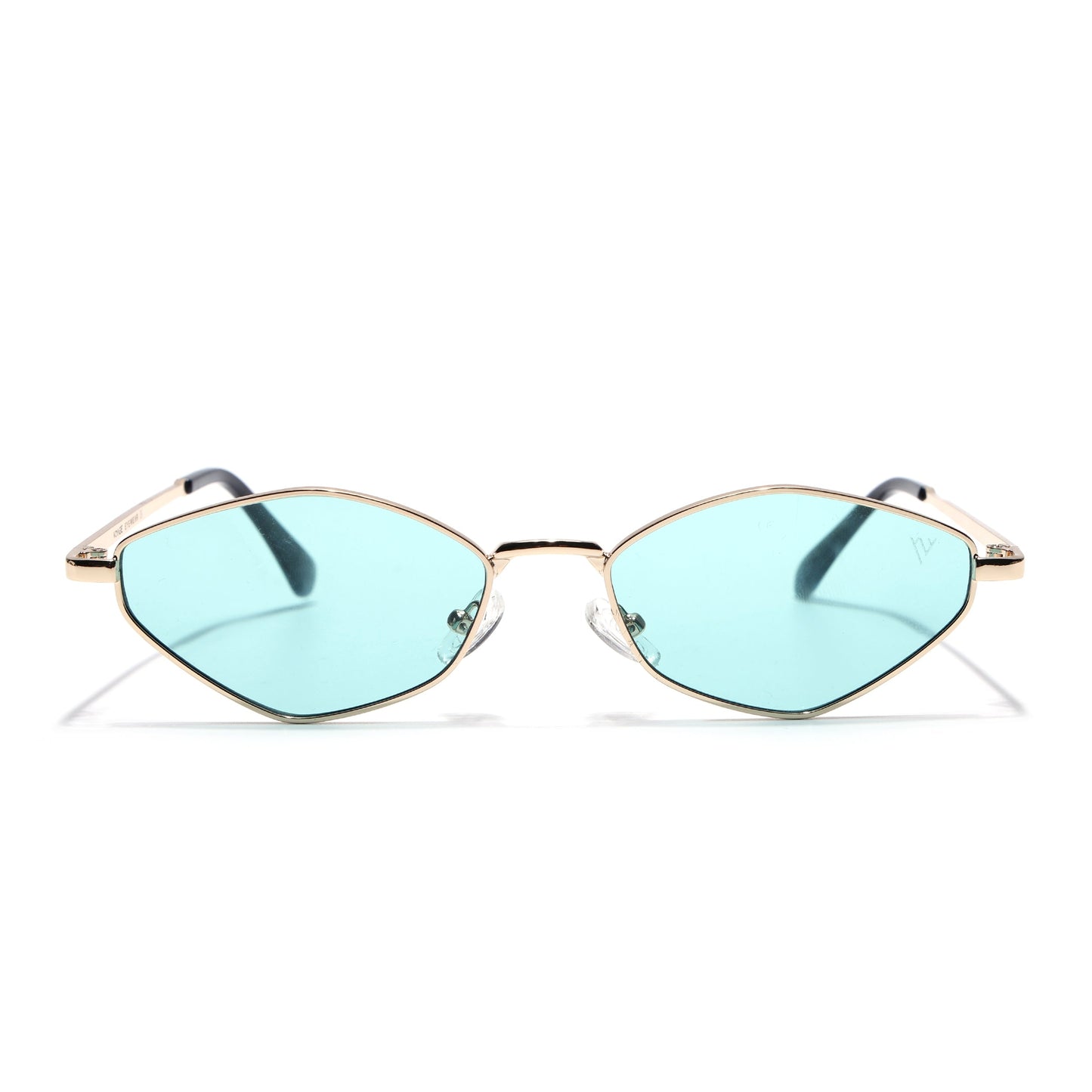 Vanta | Turquoise Oval Sunglasses | Golden Frame - MG7137