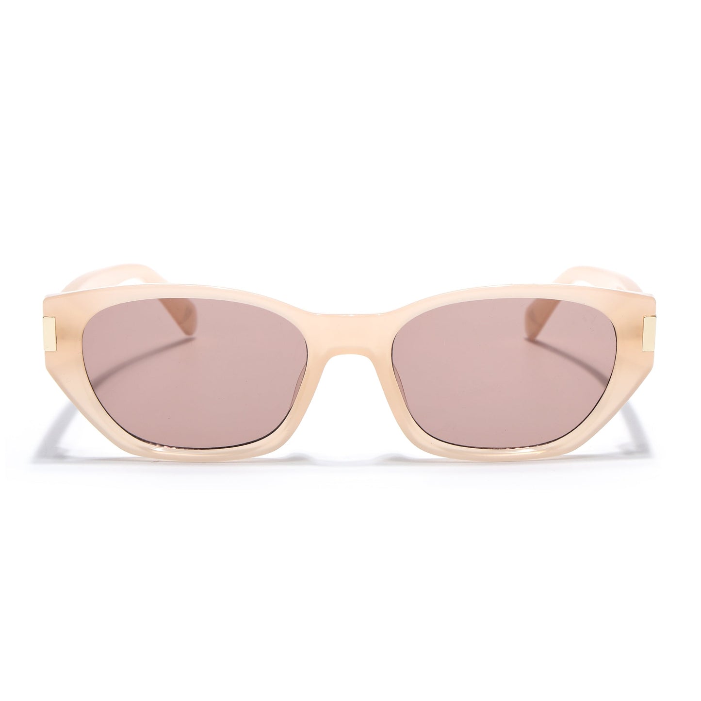 Rectangle Sunglasses for Men & Women (Brown Lens | Light Brown Frame - MG7263)