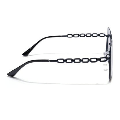 Over Size Sunglasses (Black Lens | Black Frame - MG5793)