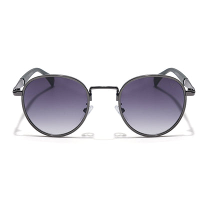 Round Sunglasses (Grey & Clear Lens | Grey Frame - MG5788)