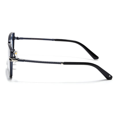 Cateye Sunglasses for Women (Blue & Clear Lens | Blue Frame - MG7112)