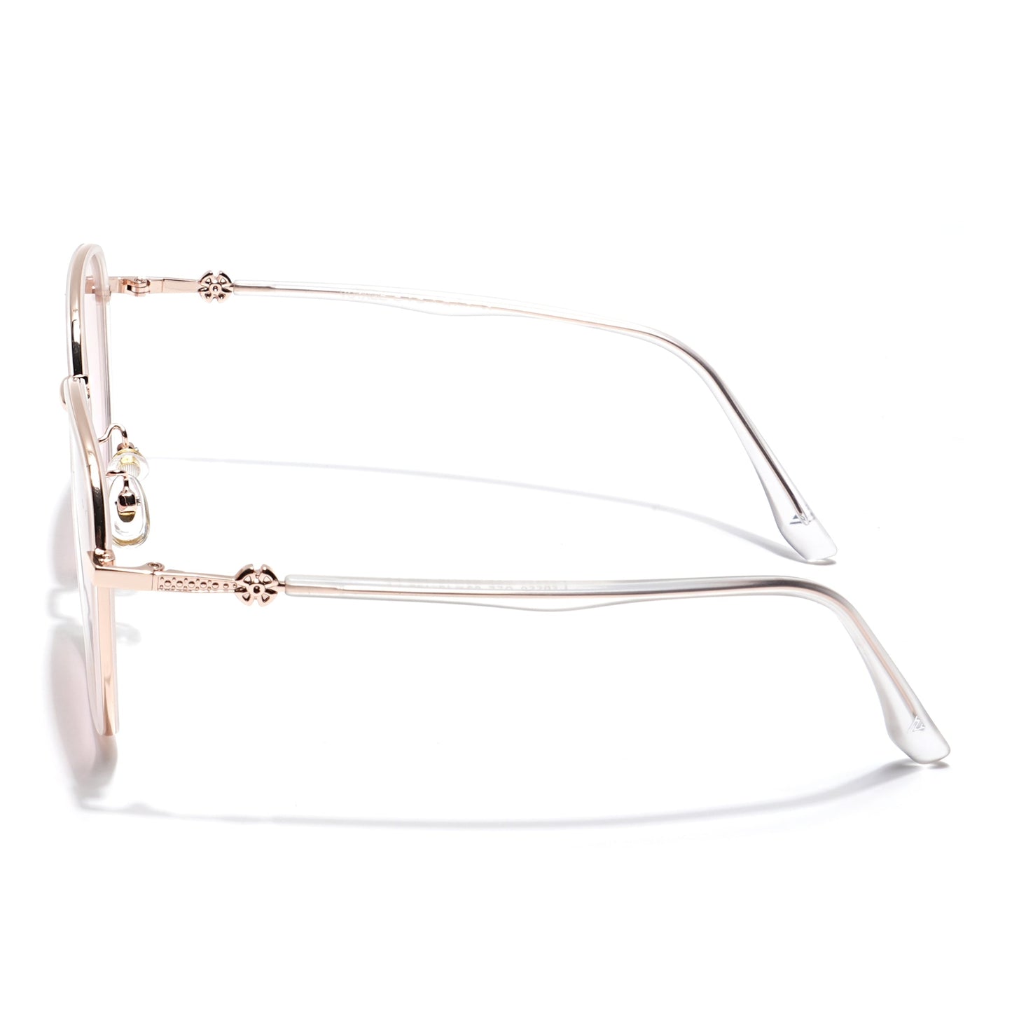 Voyage Select Square Sunglasses for Women (Brown & Clear Lens | Golden & Transparent Frame - SLPMG6237)