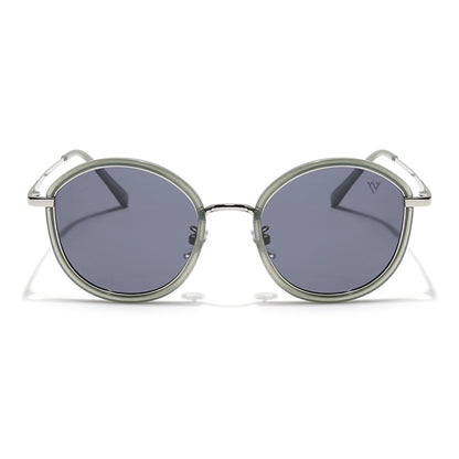 Voyage Select Round Sunglasses (Grey Lens | Olive Frame - SLPMG6215)