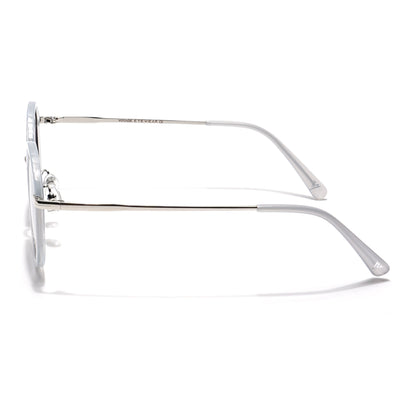 Voyage Select Round Sunglasses (Grey & Clear Lens | Transparent Grey Frame - SLPMG6216)