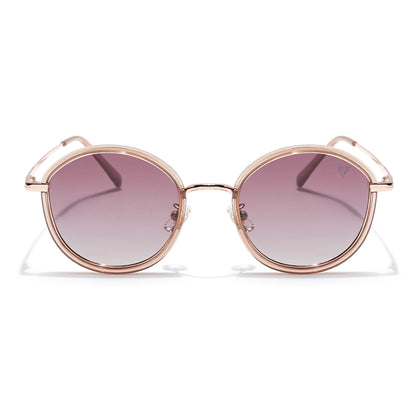 Voyage Select Round Sunglasses (Brown & Clear Lens | Brown Frame - SLPMG6221)