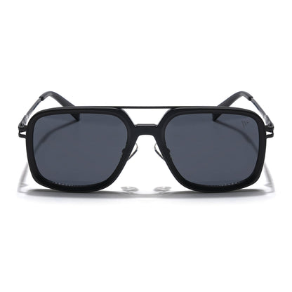 Dusk | Black Wayfarer Sunglasses | Black Lens - MG5859