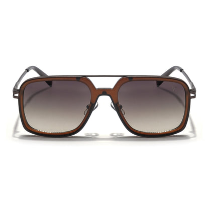 Dusk | Brown Wayfarer Sunglasses | Brown & Clear Lens - MG5864