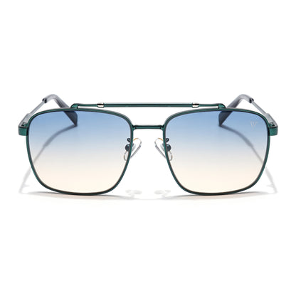 Wayfarer Sunglasses (Green & Brown Lens | Green Frame - MG6041)