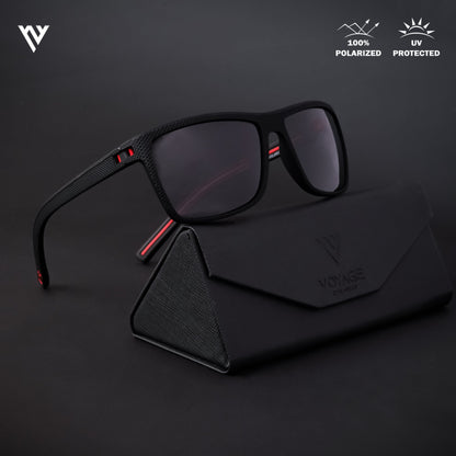 Black Polarized Wayfarer Sunglasses - PMG4293