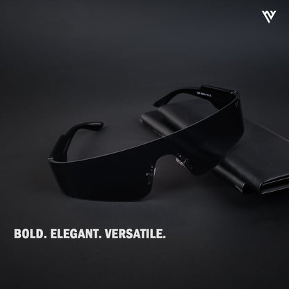 Xylar | Black Polarized Wrap Around Sunglasses - PMG4022