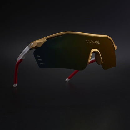 Drift Sunglasses (Multicolor Lens | Golden Frame - MG5779)