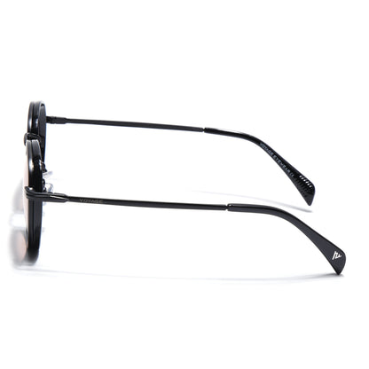 Captain | Brown Round Polarized Sunglasses - PMG7253