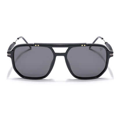 Wayfarer Polarized Sunglasses (Shine Black Lens | Black Frame - PMG5440)