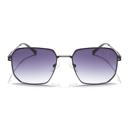 Voyage Select Square Sunglasses (Grey & Clear Lens | Black Frame - SLMG6308)